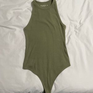 Abercrombie & Fitch ribbed thong bodysuit